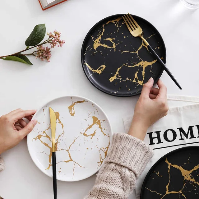 Kintsugi Dinner Plates 4pc Set