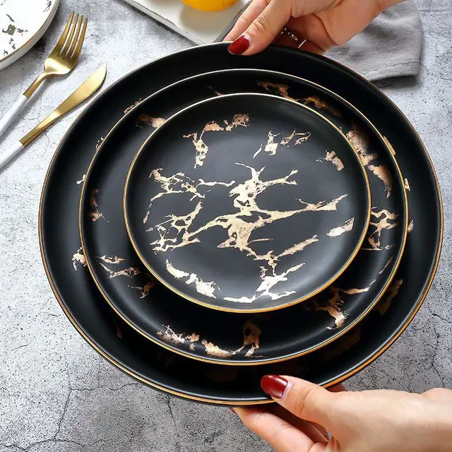 Kintsugi Dinner Plates 4pc Set