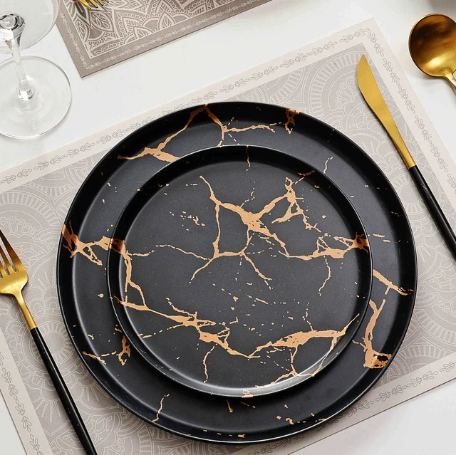 Kintsugi Dinner Plates 4pc Set