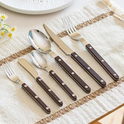 Louisiana Wood 16pc Cutlery Set