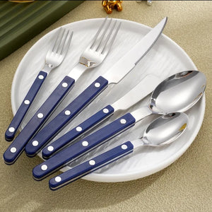 Louisiana Navy Blue 16pc Cutlery Set