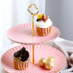 3 Tier Cake Stand Pink