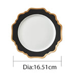 Versailles Black 6.5inch Bread Plate