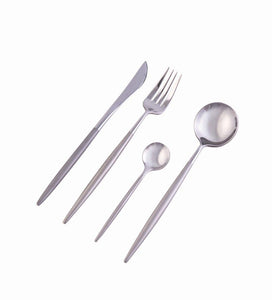 Dubai Stainless Steel & Grey 16pc Cutlery Set